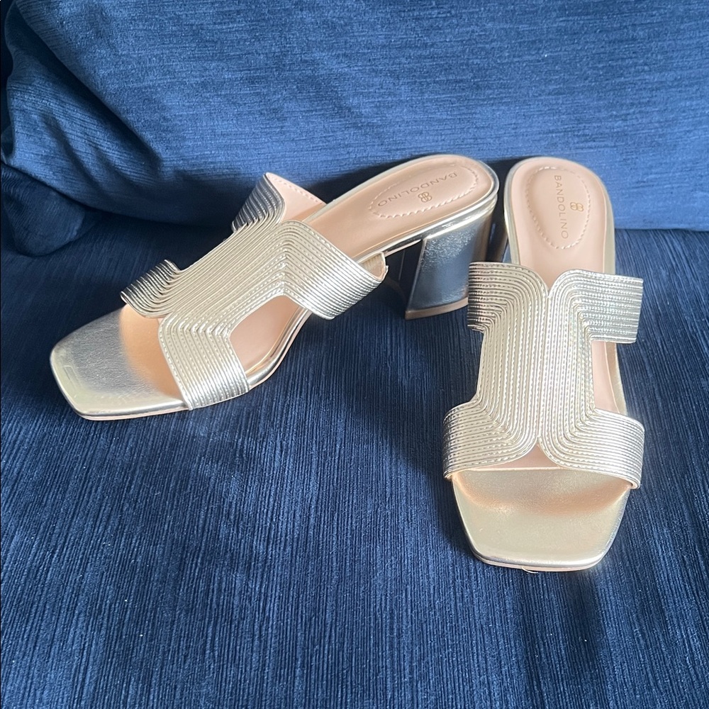 NEW! Bandolino Block Heel Sandals